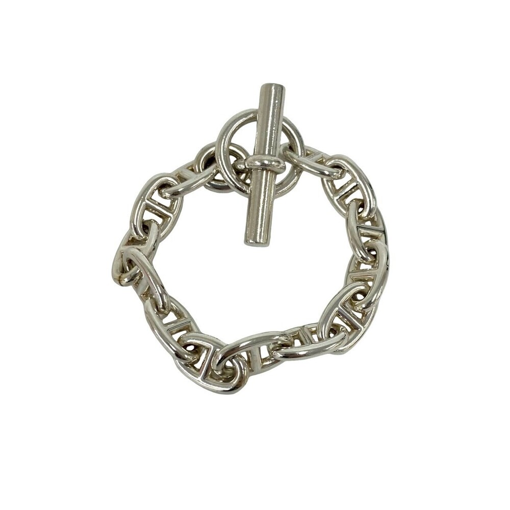 HERMES Silver Charm Bracelet